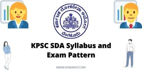 KPSC SDA Syllabus and Exam Pattern