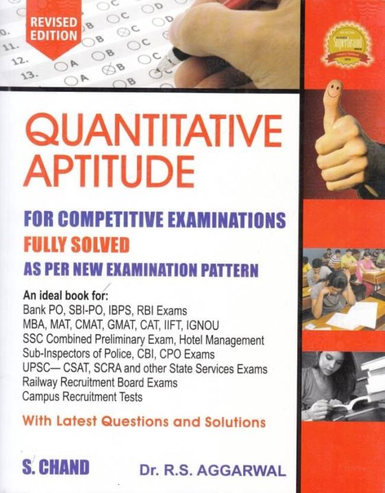 Karnataka PSI Best Books List 2025 Quantitative Aptitude for Competitive Examinations by R S Aggarwal