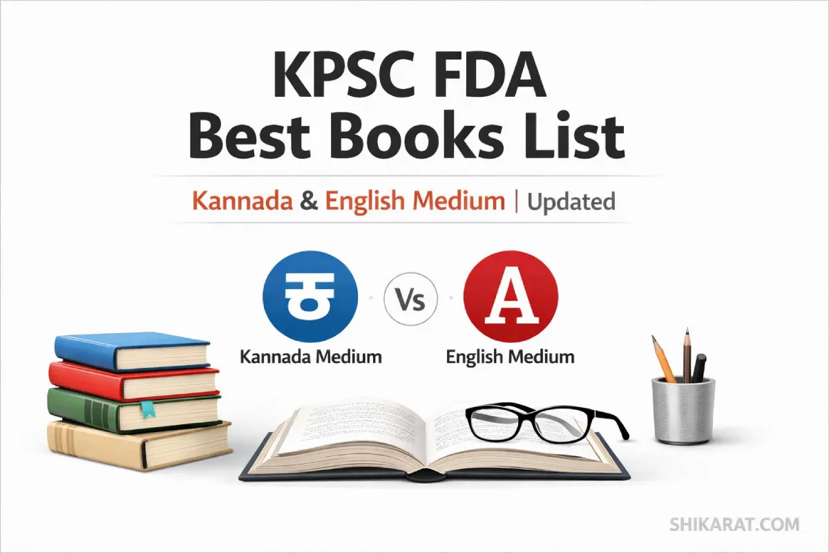 KPSC FDA best books list for Kannada and English medium students