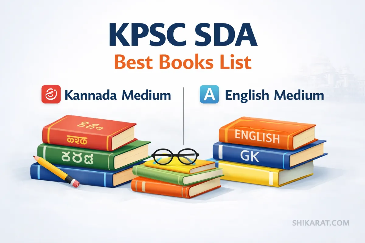 KPSC SDA best books list for Kannada medium and English medium students