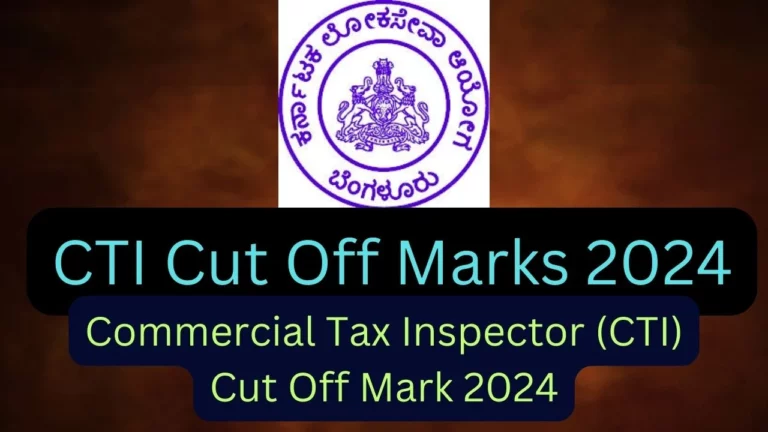 CTI Cut Off Marks 2024