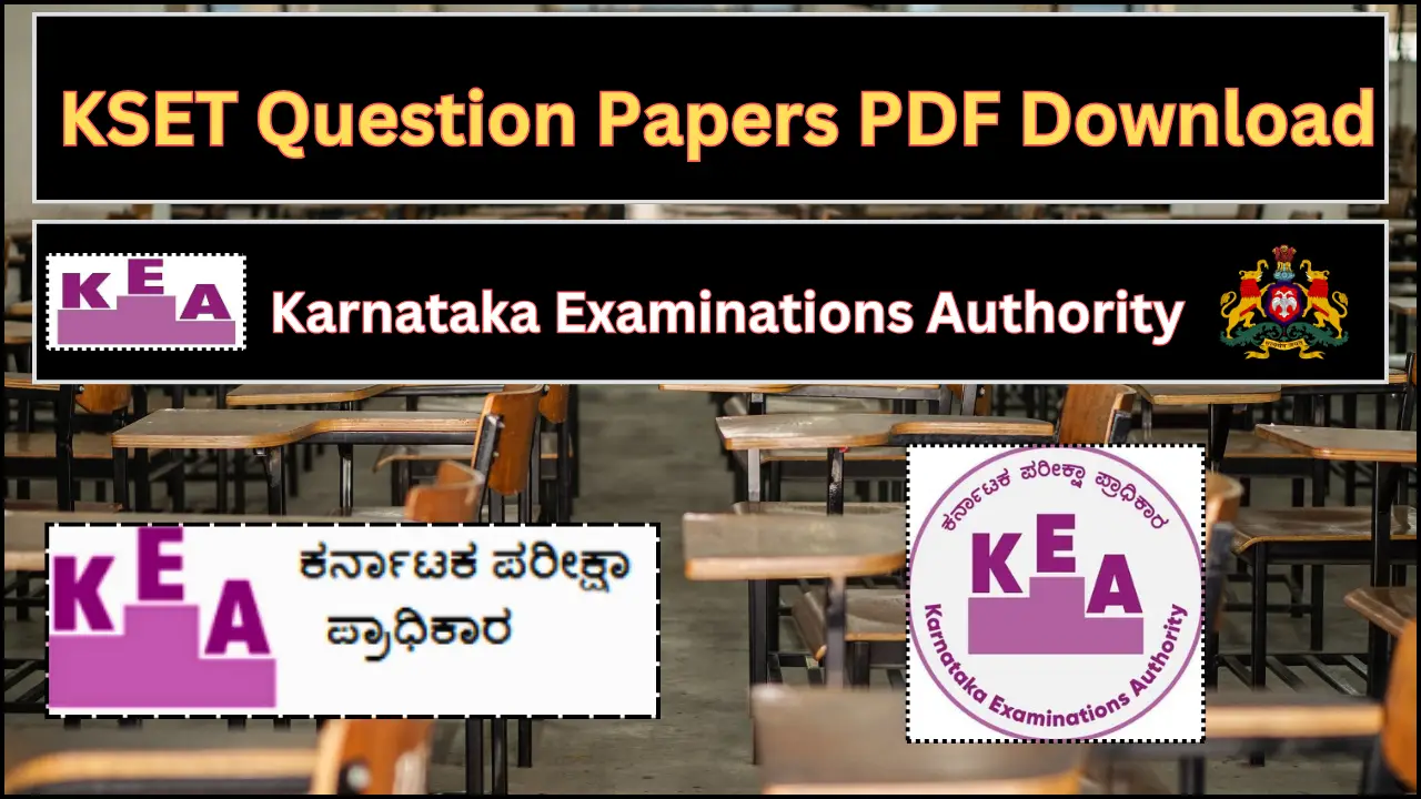10+ KSET Question Papers PDF Download 2025 KSET Question Papers PDF Download