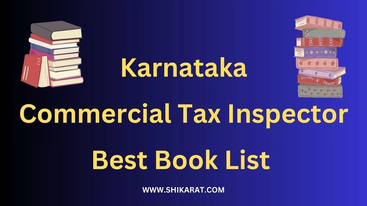 Karnataka Commercial Tax Inspector Best Book List