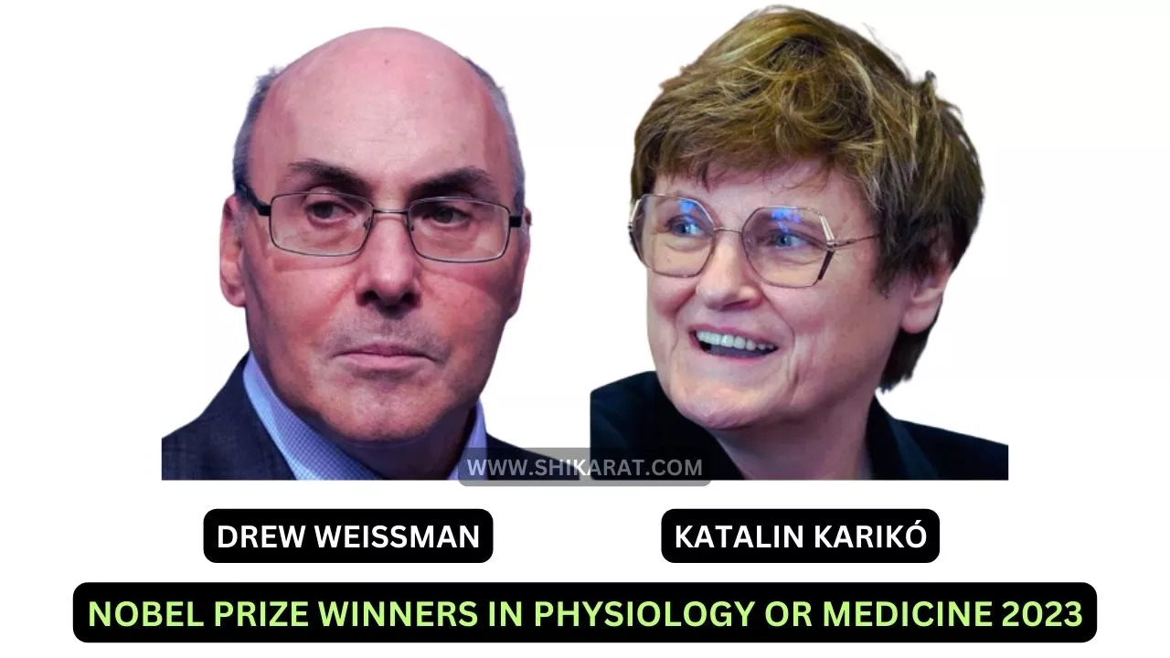 Katalin Karikó and Drew Weissman Nobel Prize winners in Physiology or Medicine 2023